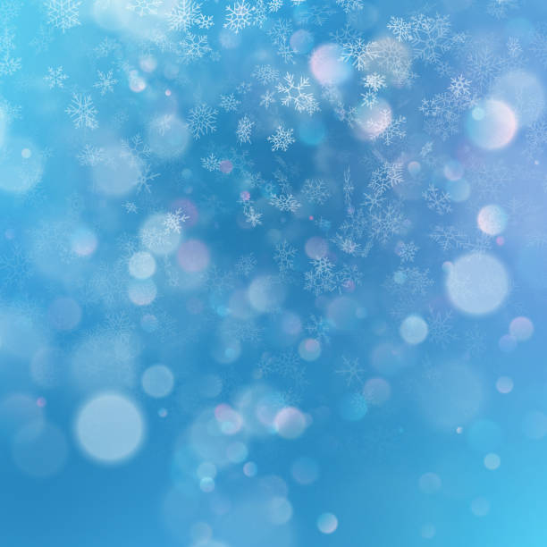 istock Christmas abstract template. Light background with snowflakes and stars. EPS 10 1129587264