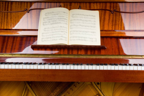 istock Piano close up, piano claps. Background. 1129595001