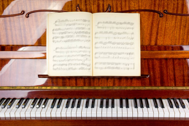 istock Piano close up, piano claps. Background. 1129595034