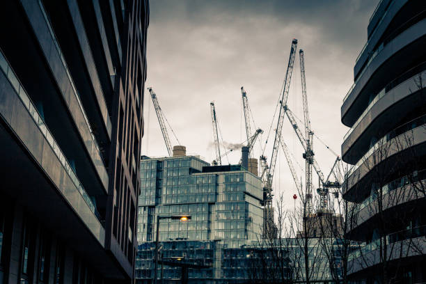 istock Apartments under construction in London, UK 1129598886