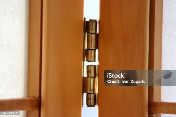 Hinges In The Paravant Stock Photo - Download Image Now - Apartment, Architecture, Austria