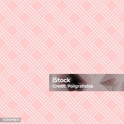 istock Seamless abstract background pattern - pink wallpaper - vector Illustration 1129599874