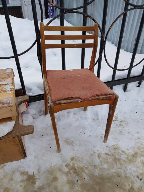 istock Old chair in the street 1129601911