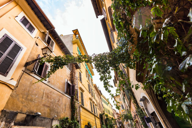 istock Old houses in Rome 1129607015