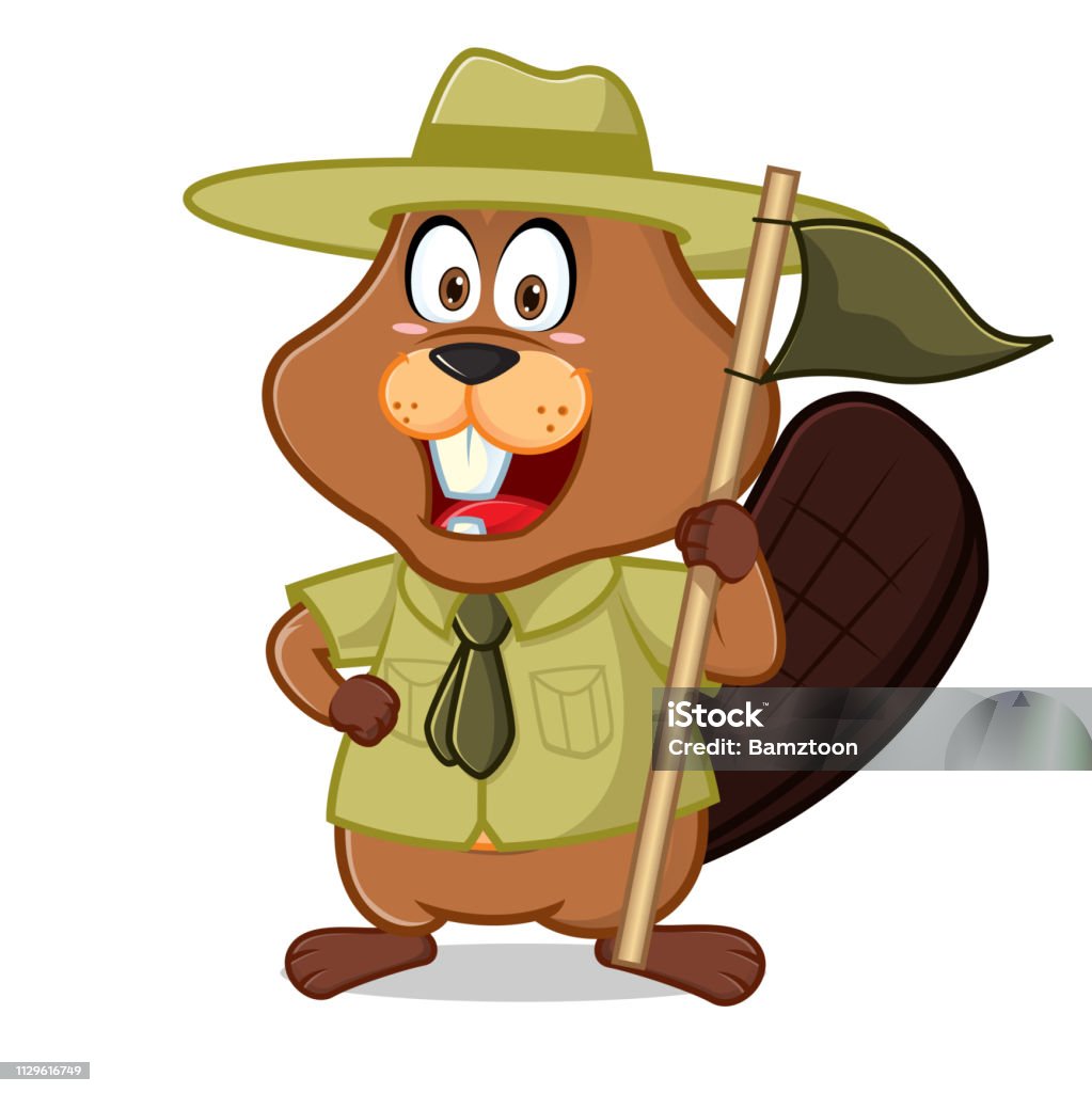 Castor Ranger Castor Comme Scouts Ou Ranger Vecteurs libres de droits et plus d ...