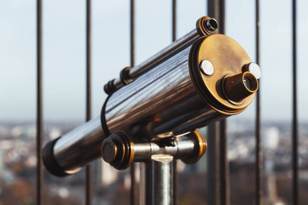 istock Touristic paid telescope close up 1129619882