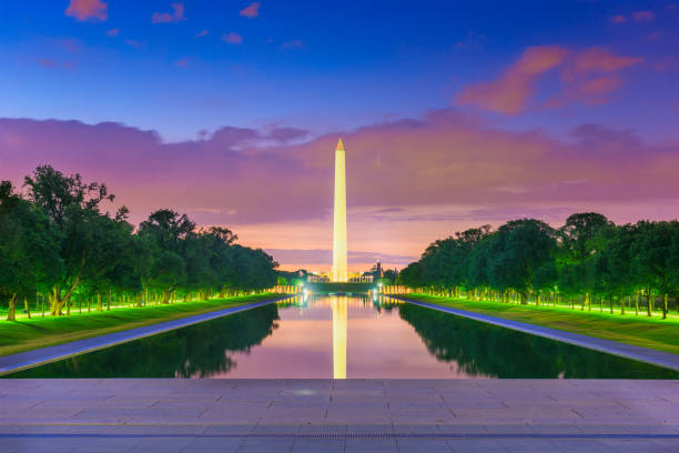 istock Washington Monument on the Reflecting Pool in Washington, D.C. 1129620352