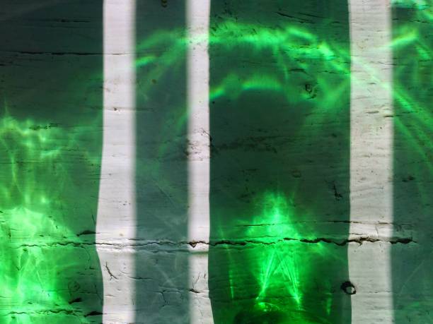 illusion of sunlight, light passes through a plastic bottle. background texture