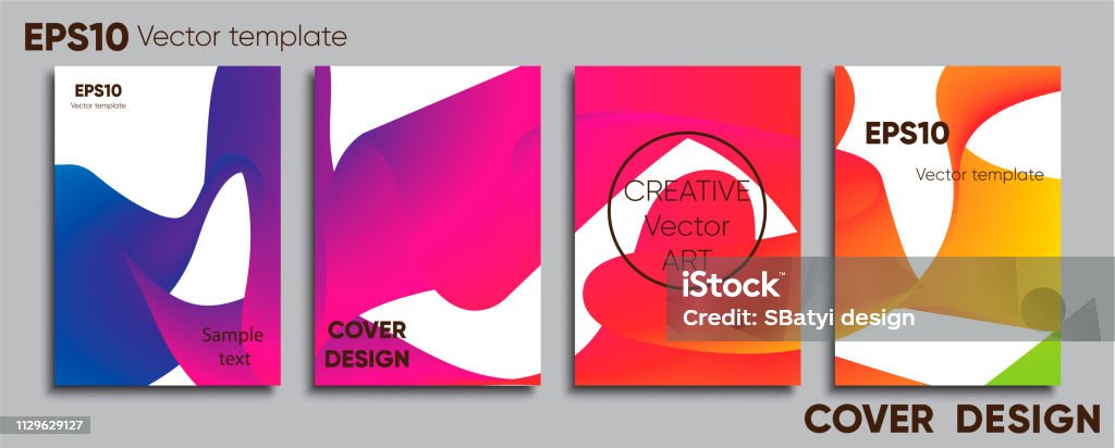 Coloured Cover Creative Colored Cover Cover Design Cool Background Stock Illustration ...