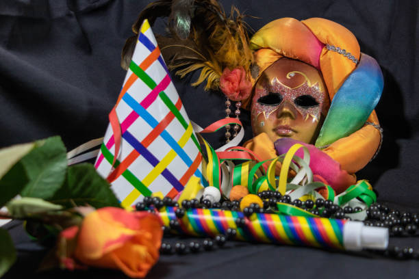 Carnival traditional mask and party costume