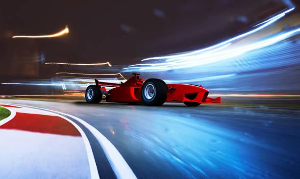 istock Sport racing car fast driving 1129630394