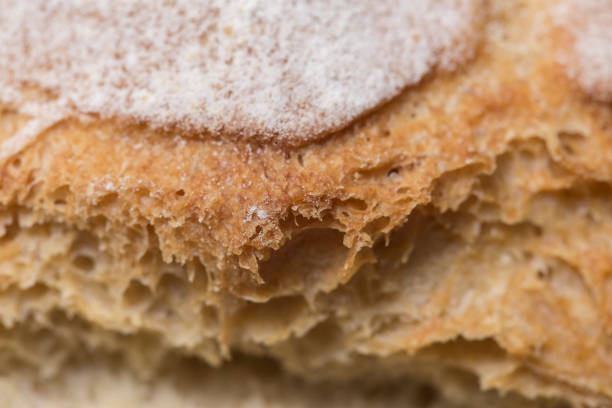 istock Artisan handmade wheat bread food texture close up still 1129633582