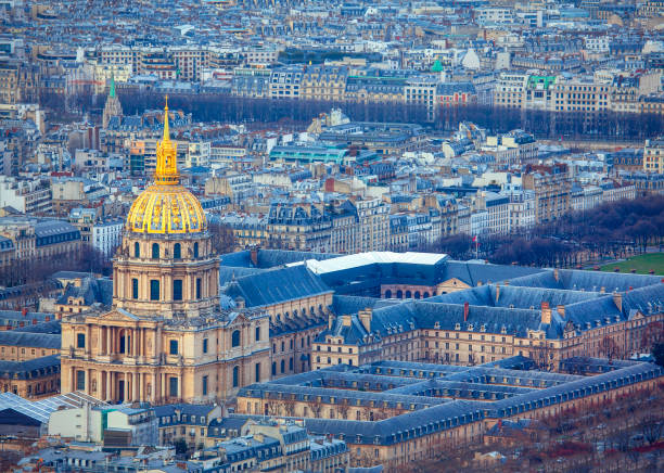 istock Aerial view of Invalides 1129636978