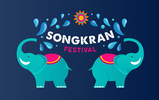 Songkran Water Festival In Thailand Thai New Year National Holiday Colorful  Vector Banner And Background Stock Illustration - Download Image Now -  iStock