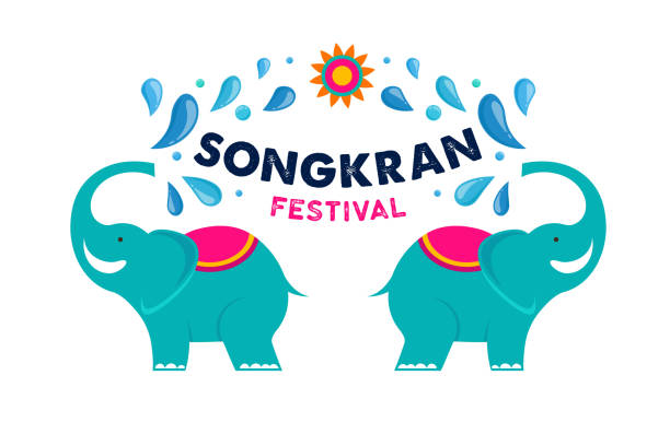 Songkran Water Festival In Thailand Thai New Year National Holiday Colorful  Vector Banner And Background Stock Illustration - Download Image Now -  iStock