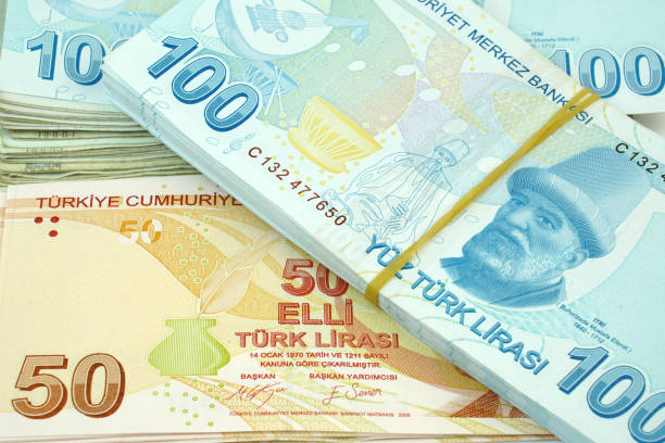 istock Turkish banknotes. Turkish Lira ( TL or TRY ) 1129653158