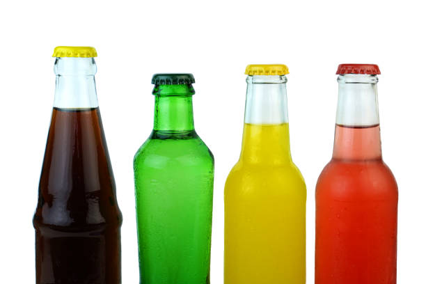 Bottles with soda
