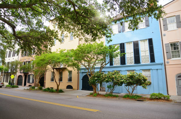 istock Historic Rainbow Row in Charleston, South Carolina. 1129655603