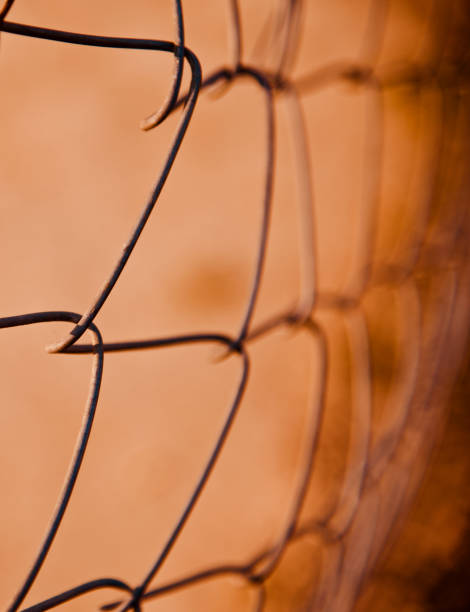 istock A metallic protection fence isolated object unique photo 1129663810