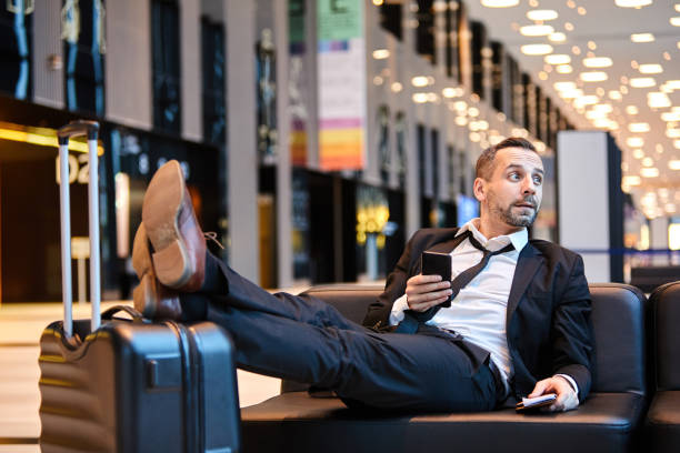 istock Traveler in airport 1129666834