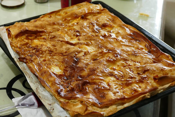 istock wonderful fried cheese pie at home, turkish pastry, 1129668222