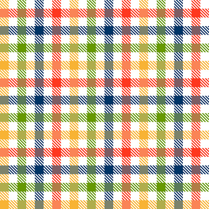 Check Tablecloth Pattern Checkered Tablecloths Pattern Colorful Endless Stock Illustration ...