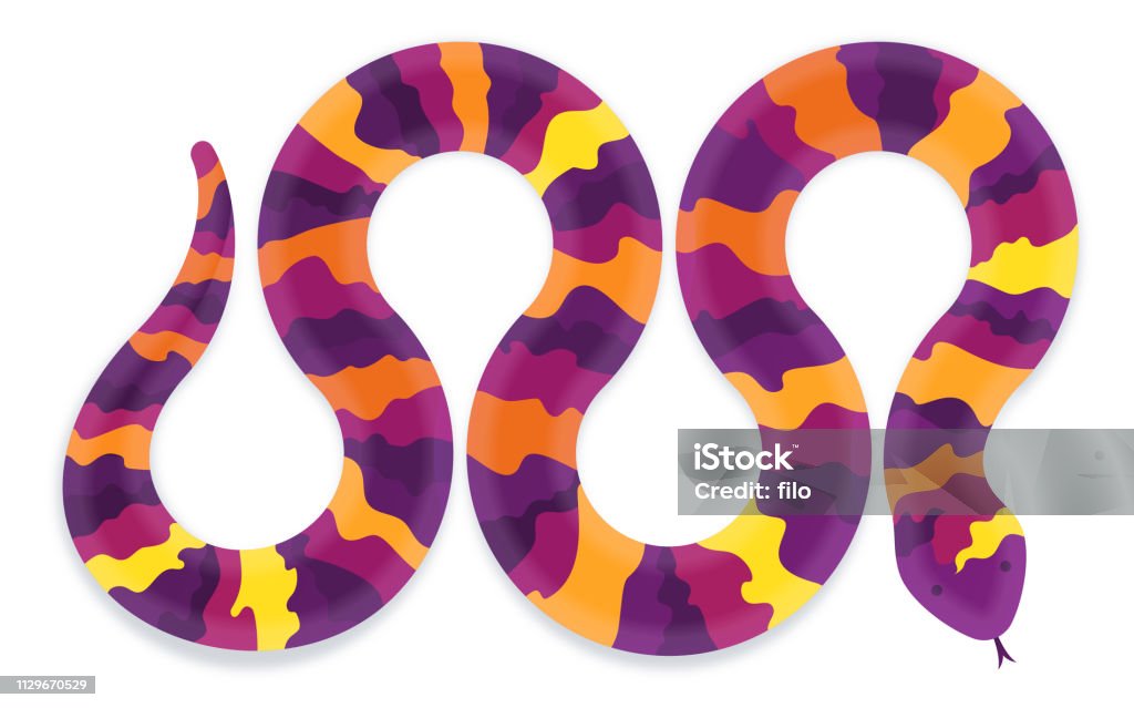 Colorful Snake Colorful snake illustration. Snake stock vector