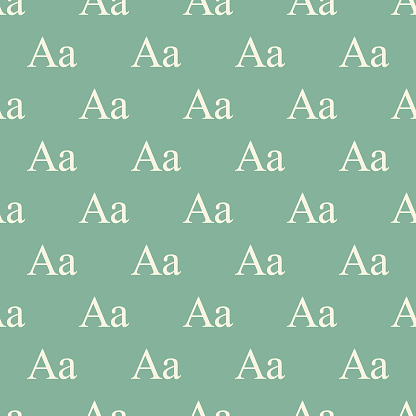 Serif Pattern Serif Typography Seamless Pattern Stock Illustration - Download Image ...