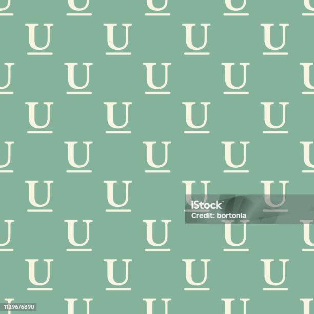 Underline Typography Seamless Pattern Stock Illustration - Download Image Now - Alphabet, Backgrounds, Capital Letter