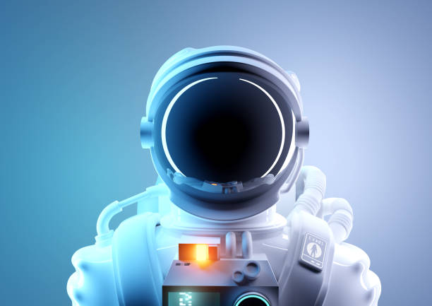 istock Future Space Travel Portrait Of A Spaceman 1129678161