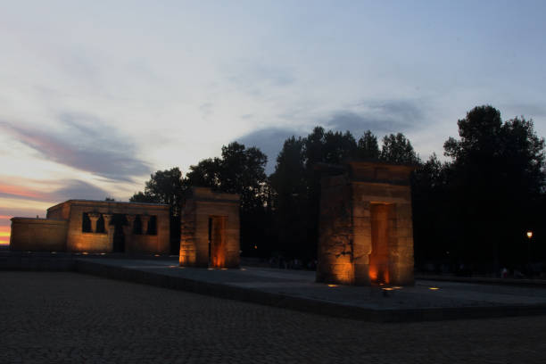 istock Sunset at the Temple de Debot - Madrid - Spain - Gift from Egypt 1129679329