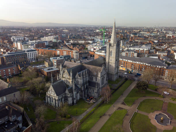 istock St. Patrick's cathedral aerial view 1129685259