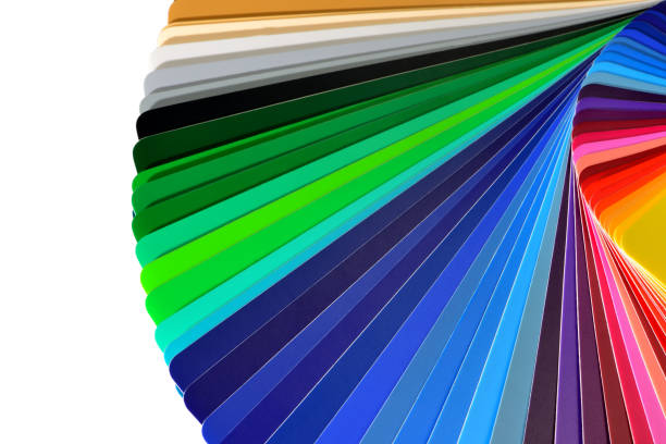 istock Fan of colored cards. Cards with different colours 1129687914
