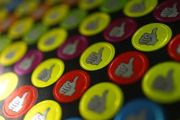 Photo of like stickers