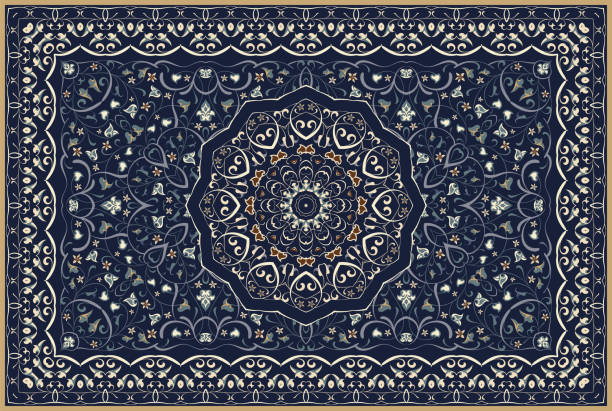 illustrations, cliparts, dessins animés et icônes de tapis persan de couleur. - carpet rug persian rug persian culture