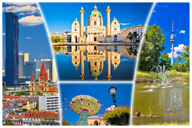 istock Vienna postcard city architecture and nature view 1129700911