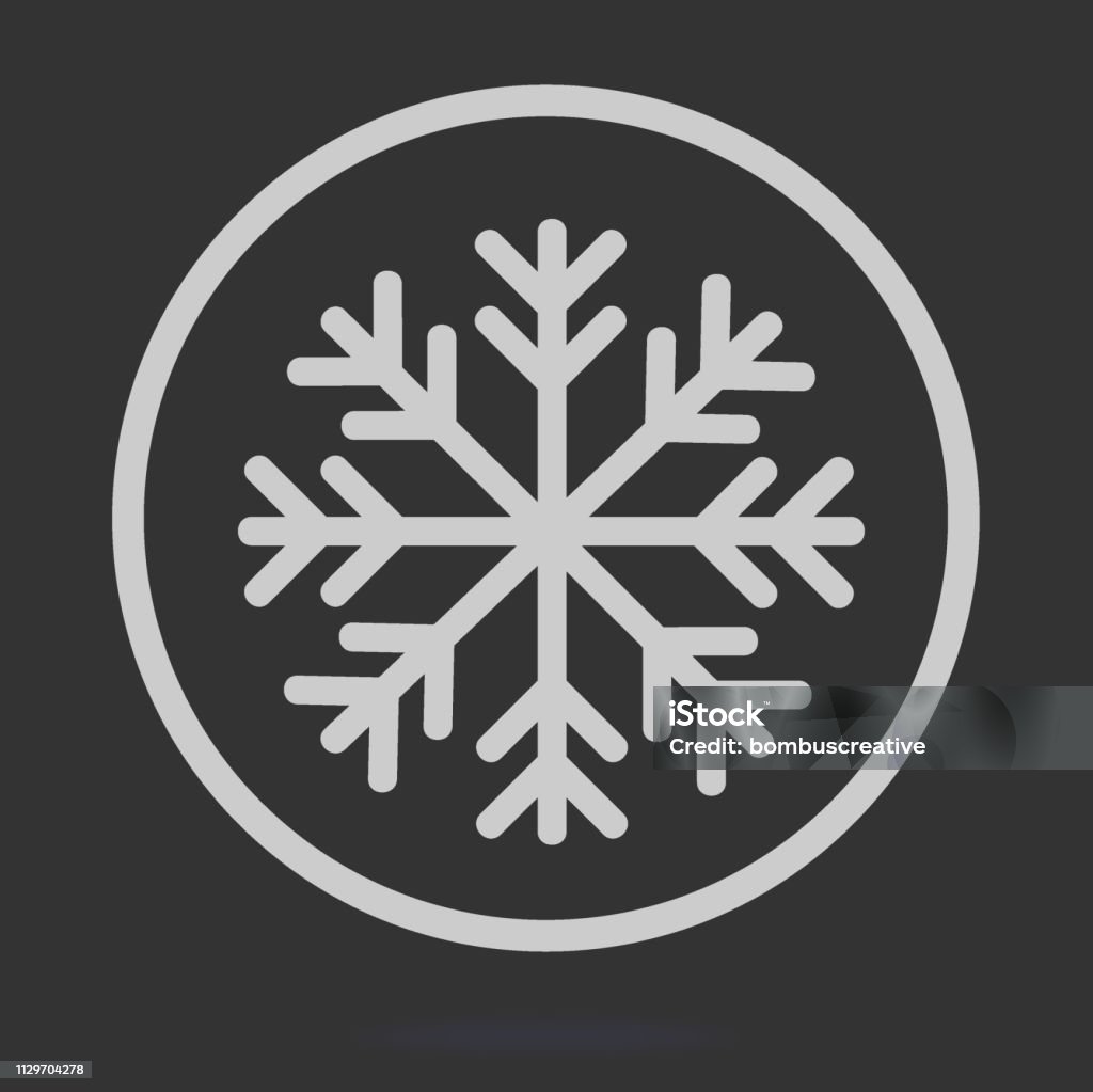 Snow Icon Abstract stock vector