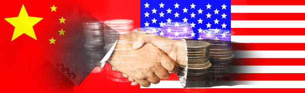 istock US and China as conflict as an economic 1129709134