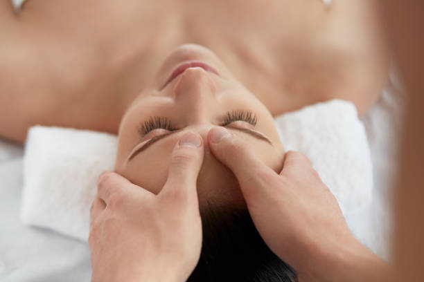 istock Relaxation, beauty, body and face treatment concept. 1129717290