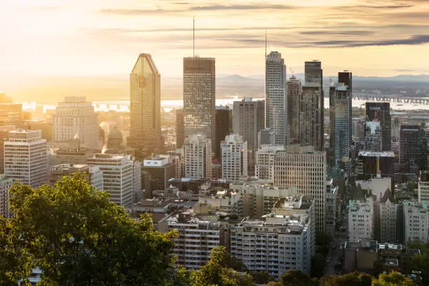 Photo of Montreal skyline from Mont Royal