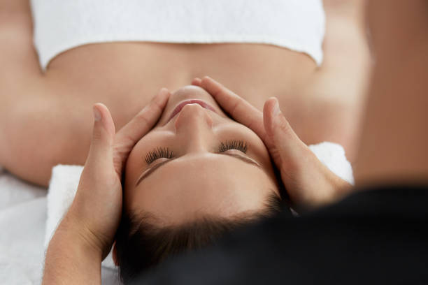 istock Relaxation, beauty, body and face treatment concept. 1129717312