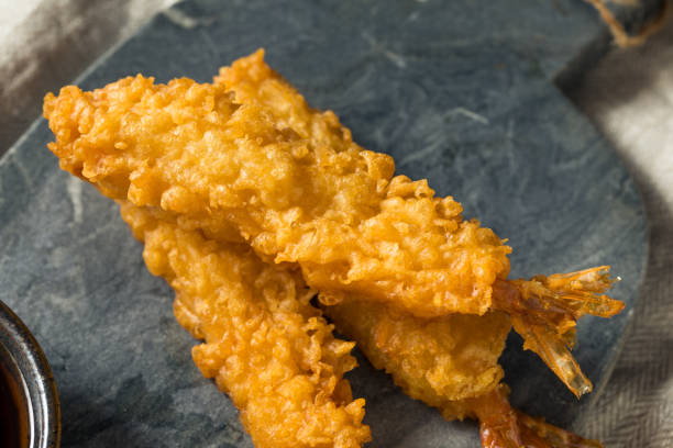 istock Homemade Deep Fried Shrimp Tempura 1129717416