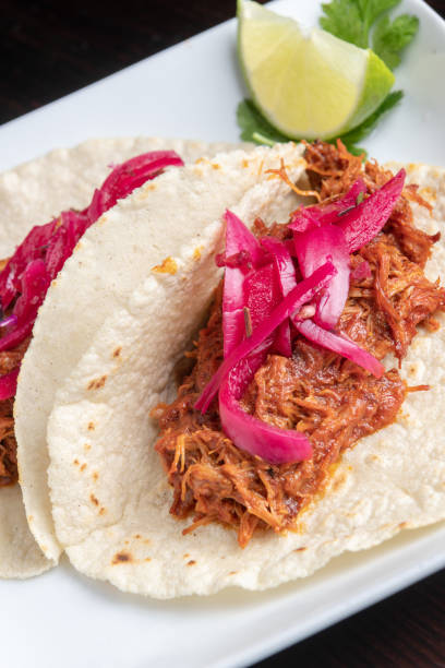 istock Tacos de Cochinita Pibil (pulled pork Mexican style taco) 1129720770