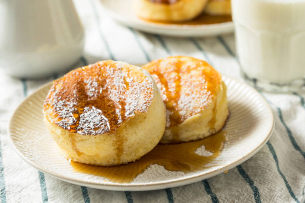 istock Homemade Fluffy Japanese Pancakes 1129721354