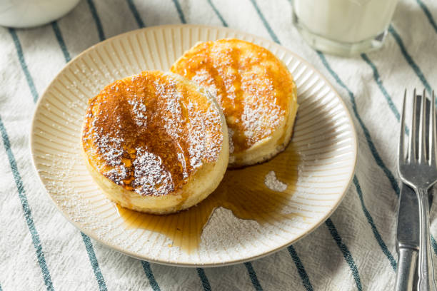 istock Homemade Fluffy Japanese Pancakes 1129721380