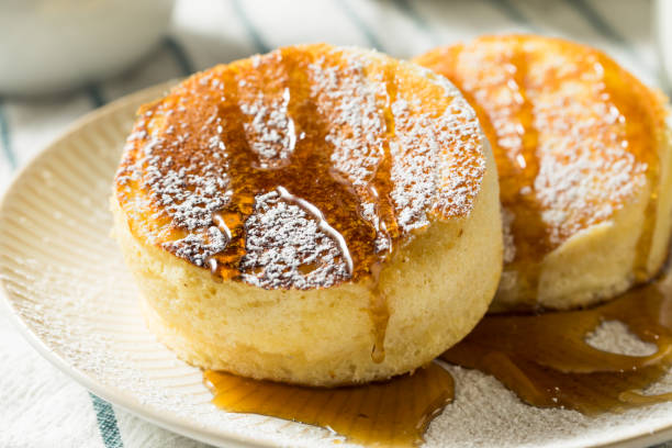 istock Homemade Fluffy Japanese Pancakes 1129721396