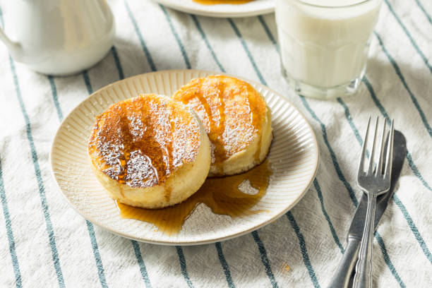 istock Homemade Fluffy Japanese Pancakes 1129721547