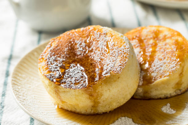 istock Homemade Fluffy Japanese Pancakes 1129722120