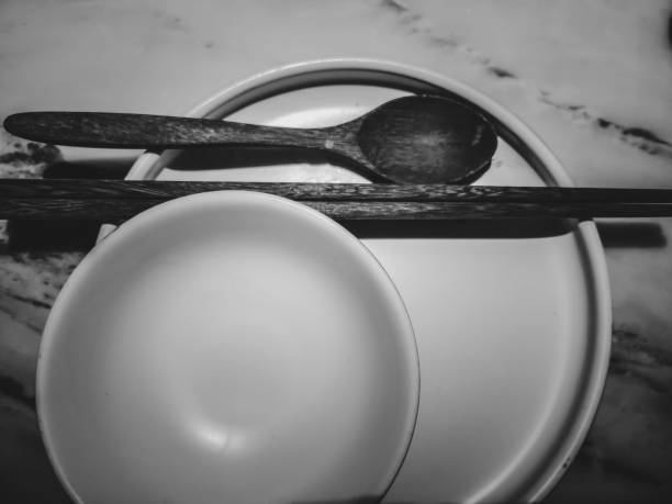 istock Chinese Traditional Tableware with Black and White color 1129726124
