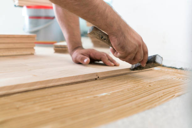 istock Remodeling the house with new parquet flooring 1129729272